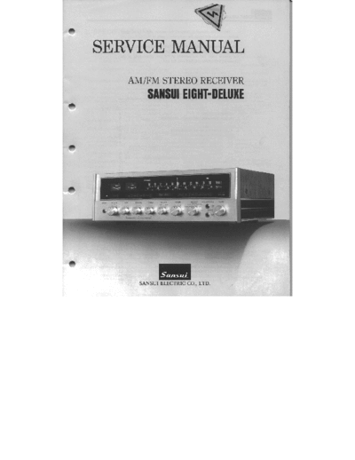 Sansui Eight-deluxe Service manual for Sansui Eight-deluxe receiver-amplifier